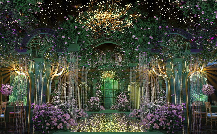 蓬莱奇妙森林婚礼堂效果展示