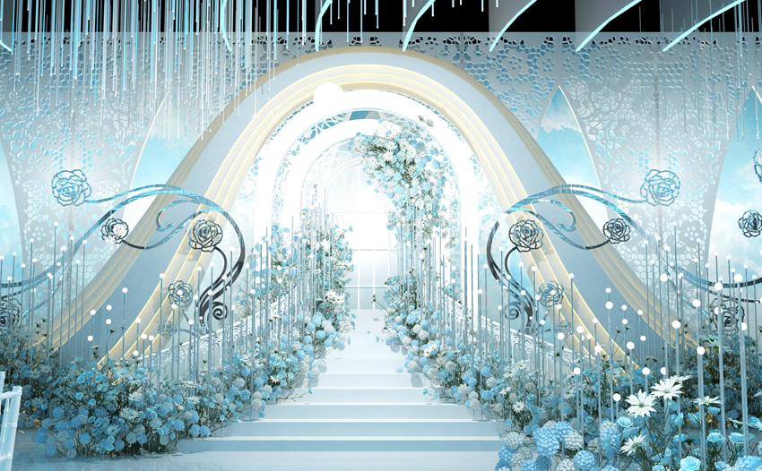 蓬莱釡香烙馍村水晶厅效果展示